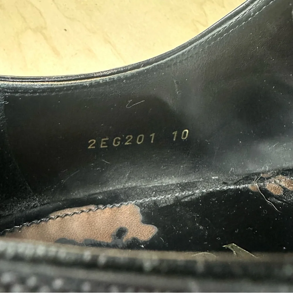 Prada black lace up shoe